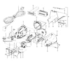 Hoover S1057600 motor, cleaningtools, motorhousing diagram
