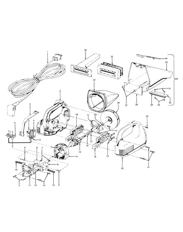 Motor, cleaningtools, motorhousing