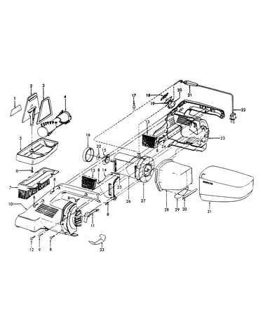 Motor assembly, motorhousing