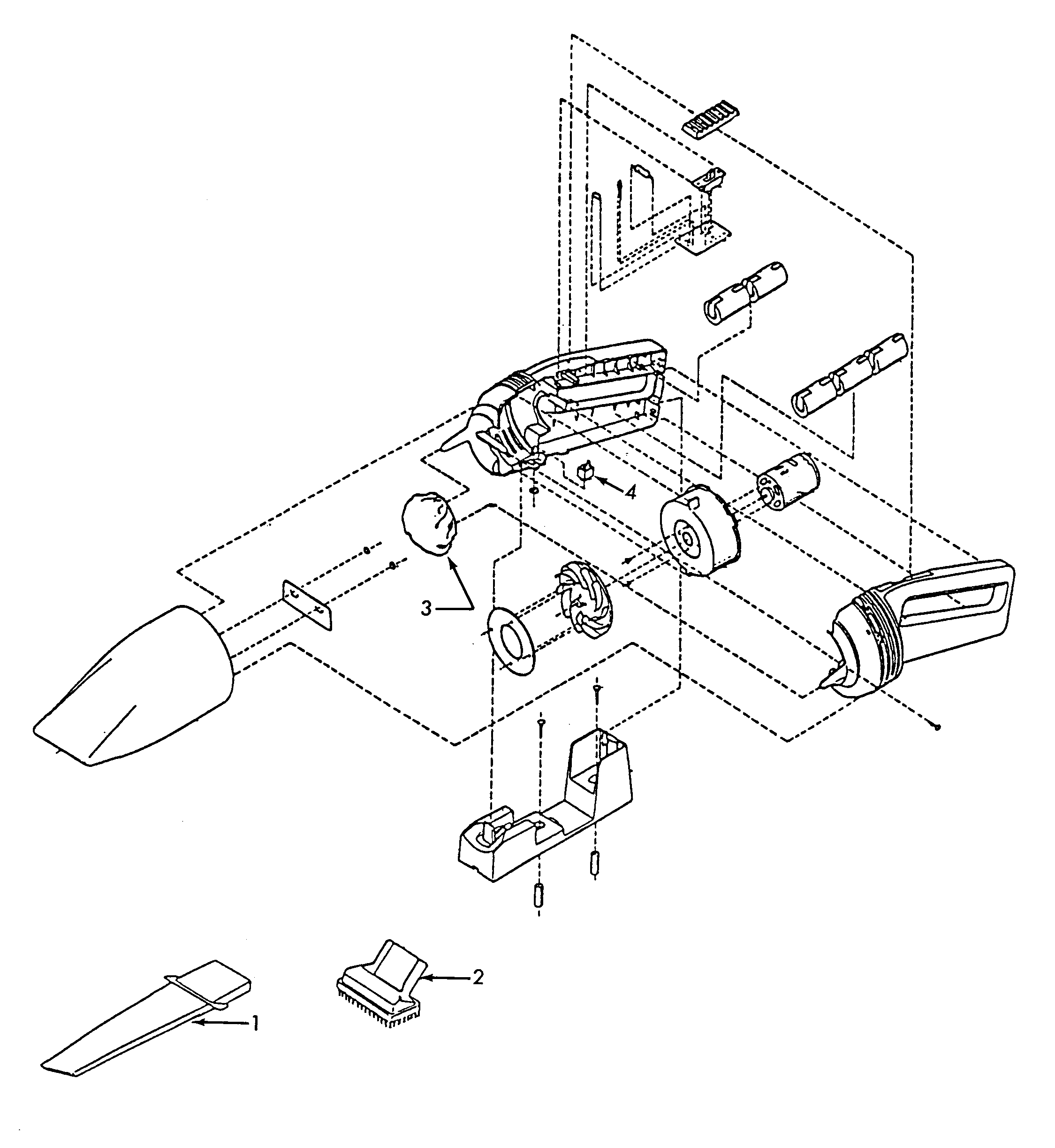 Mainhousing, cleaningtools, motorhsg
