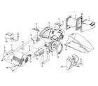 Hoover S1112050 motor assembly, motorhousing diagram