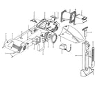 Hoover S1117900 motor, cleaningtools, motorhousing diagram
