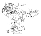 Hoover S1147900 motor, hose, motorhousing diagram