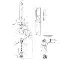 Hoover S2043 motor assembly, bag & motorhousing diagram