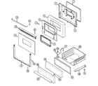 Maytag CRG7500AAW door/drawer (crg7500aa*) diagram