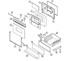 Maytag CRG7500AAE door/drawer (crg7500aae) diagram