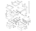 Maytag GS24C8C3EV shelves & accessories diagram