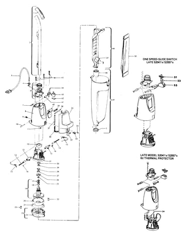 Motor assembly, bag & motorhousing