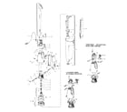 Hoover S2087 motor assembly, bag & motorhousing diagram