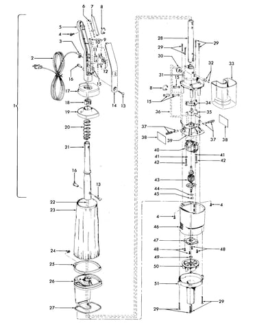 Motor assembly, bag & motorhousing