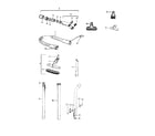 Hoover S3007 hose, cleaningtools diagram