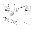 Hoover S3057--- hose, cleaningtools diagram