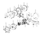 Hoover S3393020 motor assembly diagram