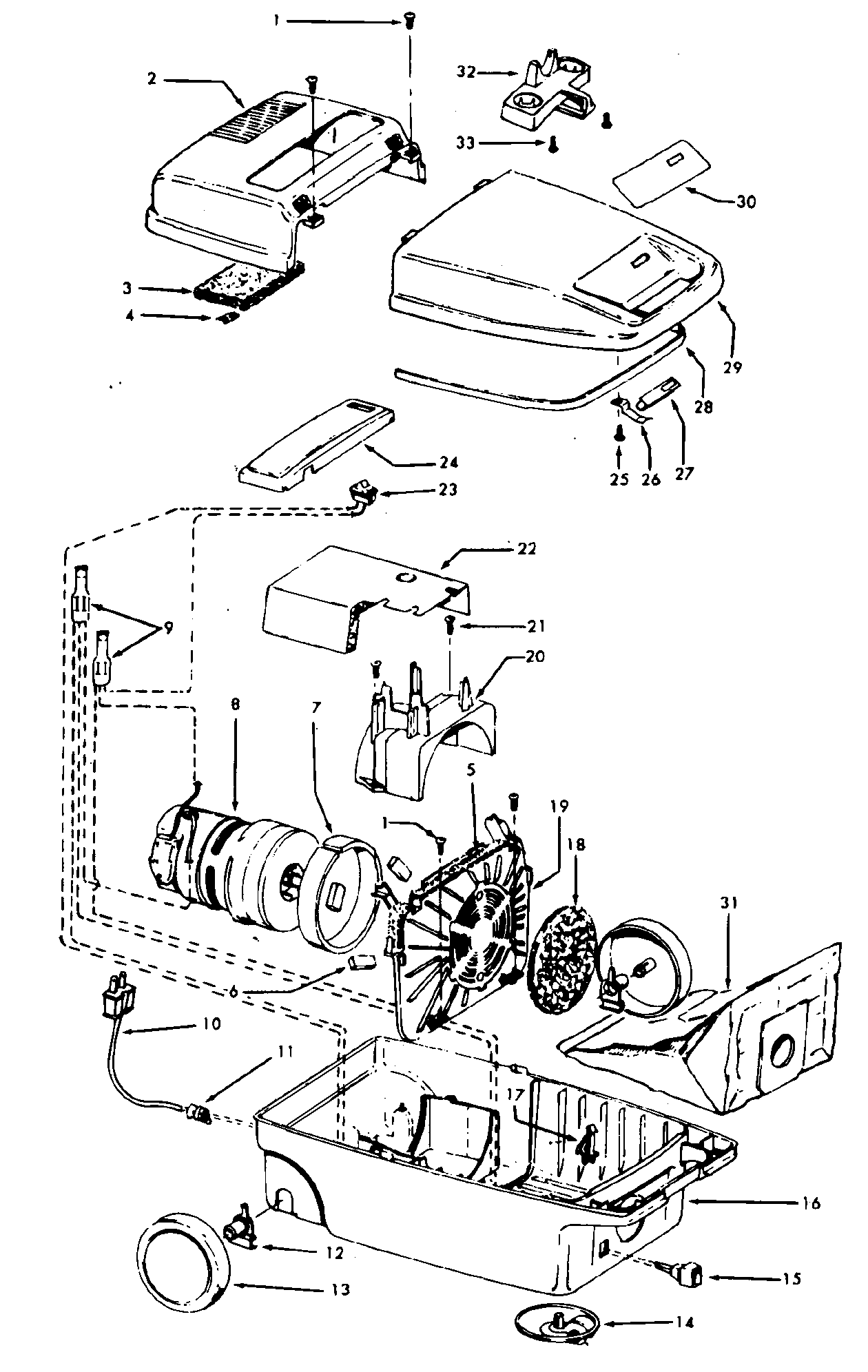 Mainhousing, hose