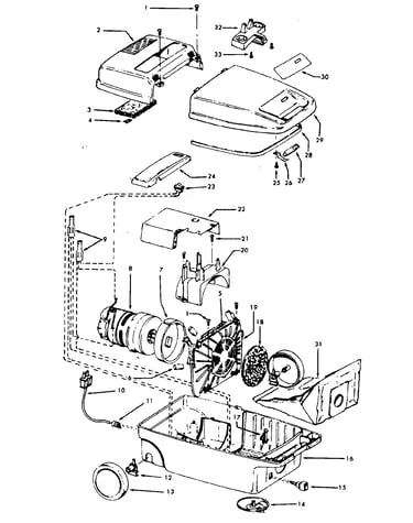 Mainhousing, hose