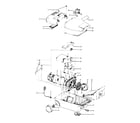 Hoover S3403022 mainhousing, motor assembly diagram