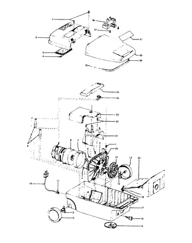 Mainhousing, motor assembly