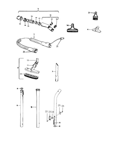 Hose, cleaningtools