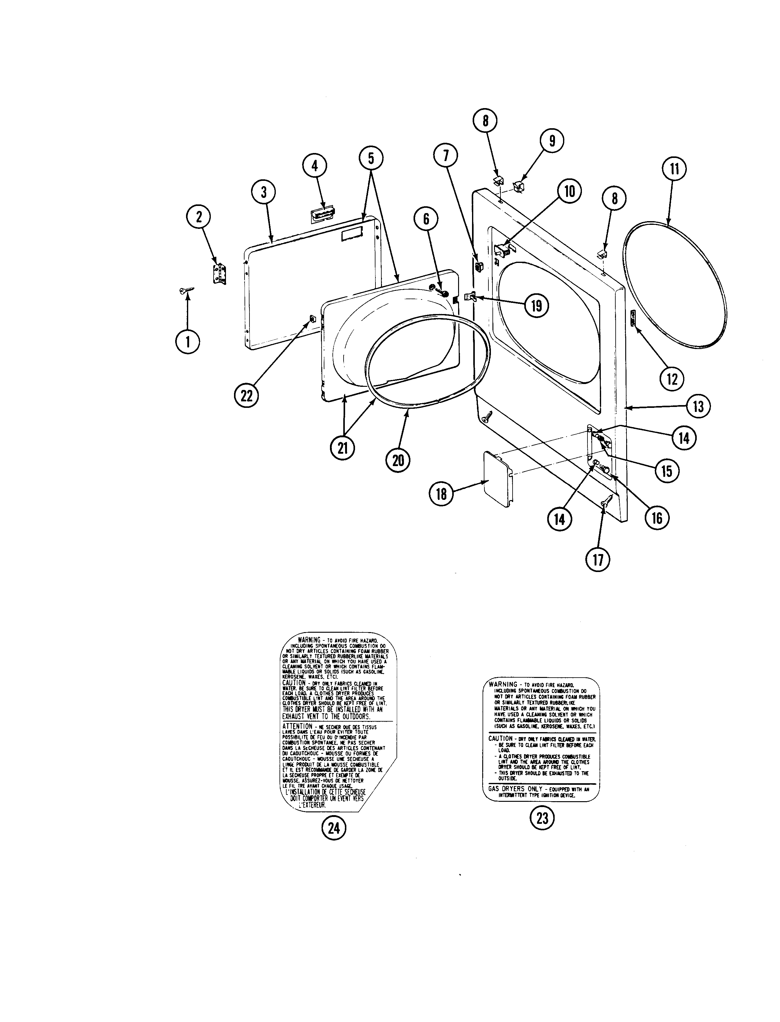 Door (lde7500ace,ade) & (ldg)