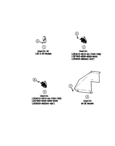 Thermostats (lde7500ace,ade) & (ldg)