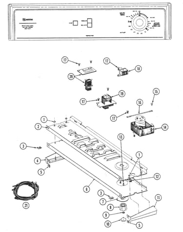 Control panel (ldg7500aal,aaw,abl,abw)