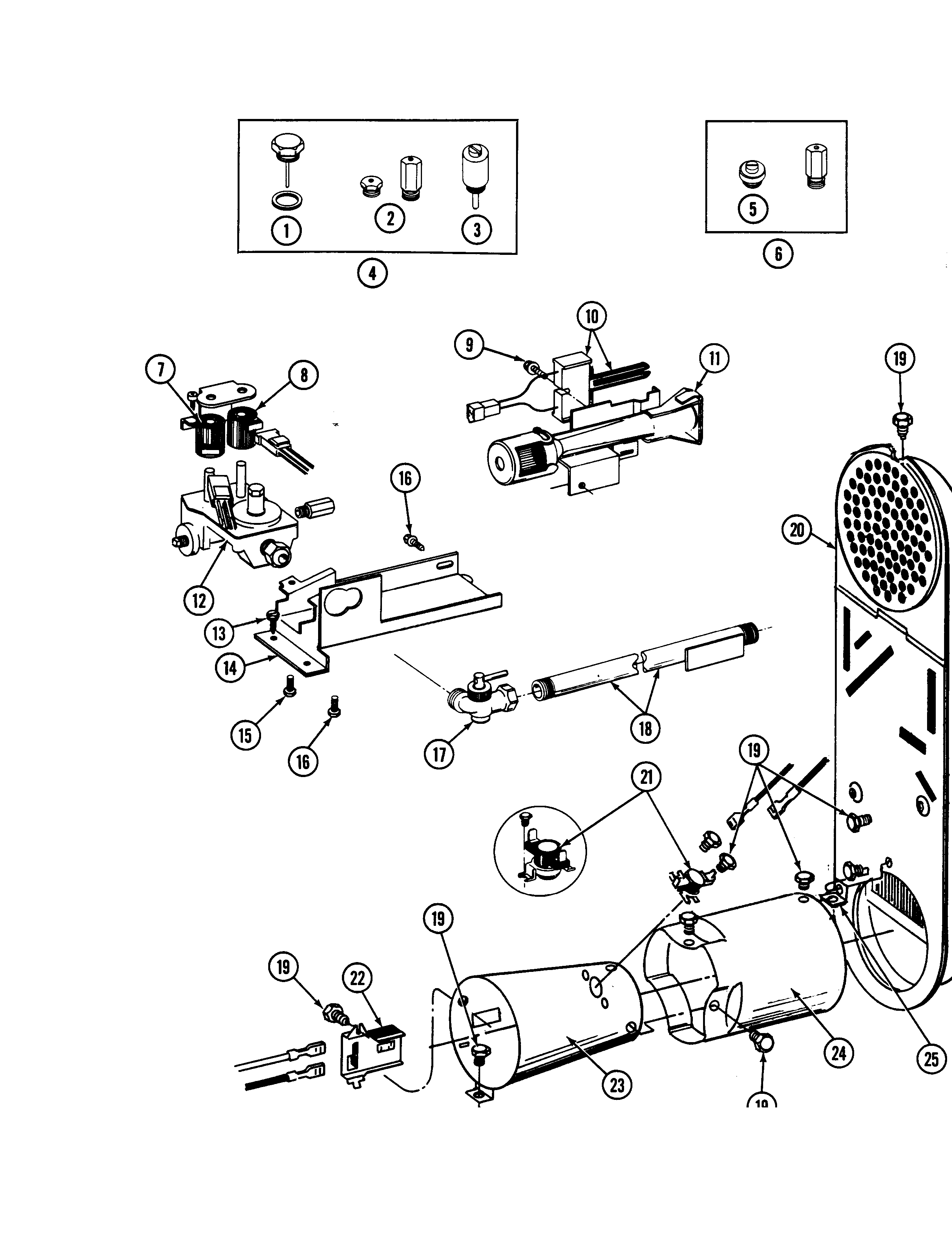 Gas valve (ldg7500aal,aaw,abl,abw)