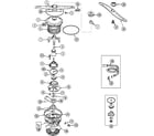 Maytag MDB5100AWW pump & motor diagram