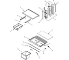 Maytag MTB1893ARW shelves & accessories diagram