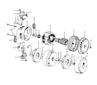 Hoover S3457001 motor assembly diagram