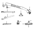 Hoover S3573016 hose, cleaningtools diagram
