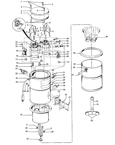 Mainhousing, motor assembly