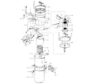 Hoover S5573-011 mainhousing, motor assembly diagram