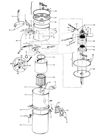 Mainhousing, motor assembly