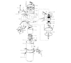 Hoover S5573-022 mainhousing, motor assembly diagram