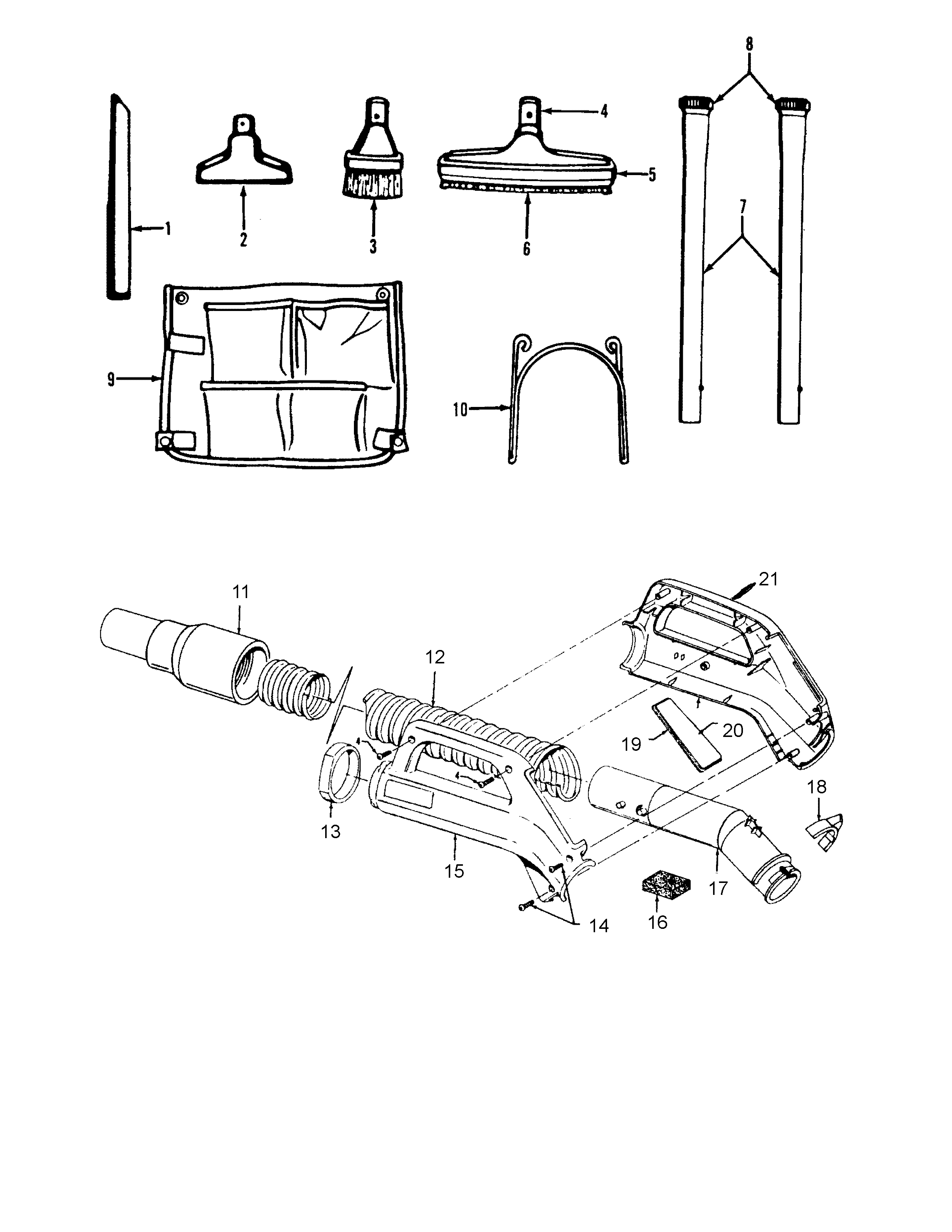 Hose, cleaningtools