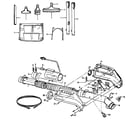 Hoover S5607 hose, cleaningtools diagram
