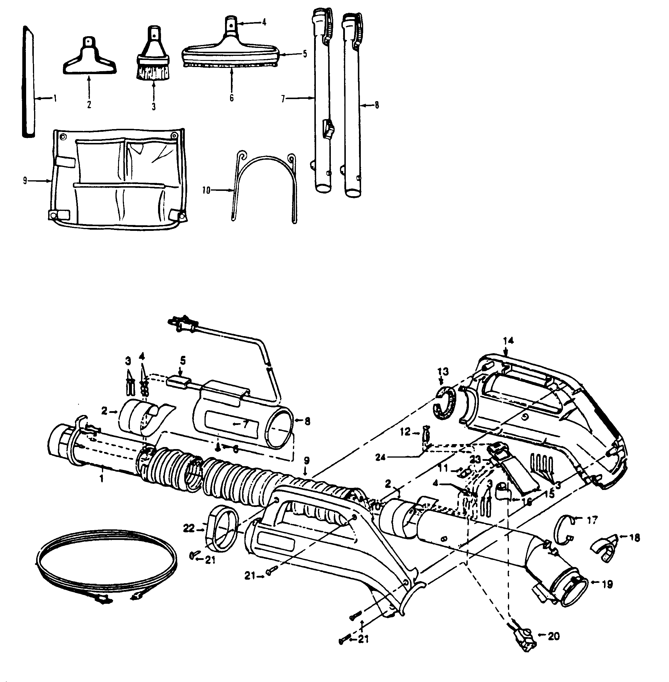 Hose, cleaningtools
