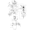 Hoover S5639 mainhousing, motor assembly diagram