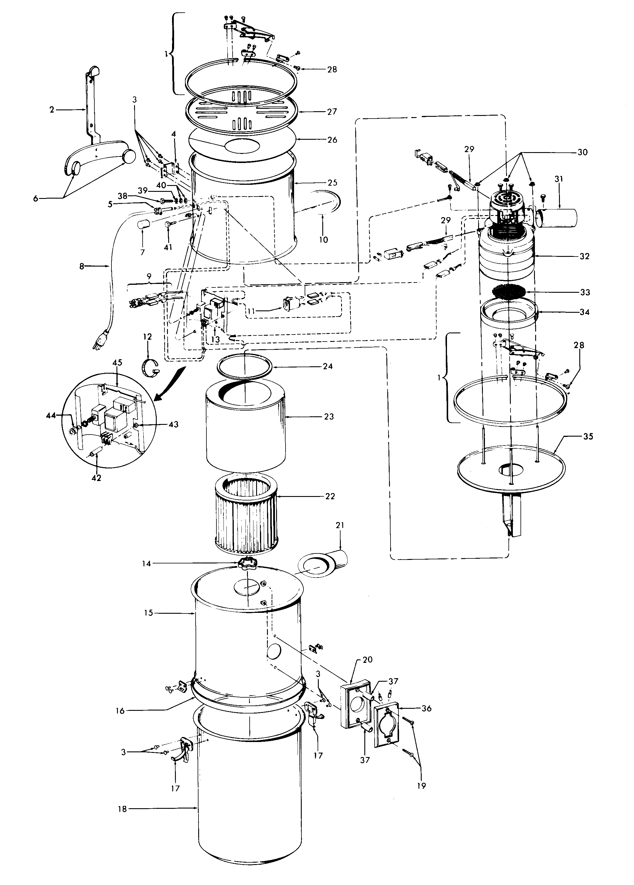 Mainhousing, motor assembly