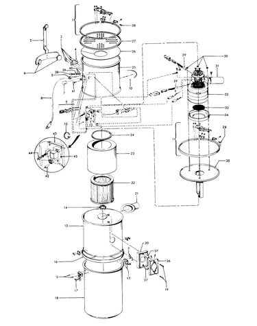 Mainhousing, motor assembly