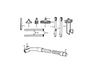 Hoover S5645-001 hose, cleaningtools diagram