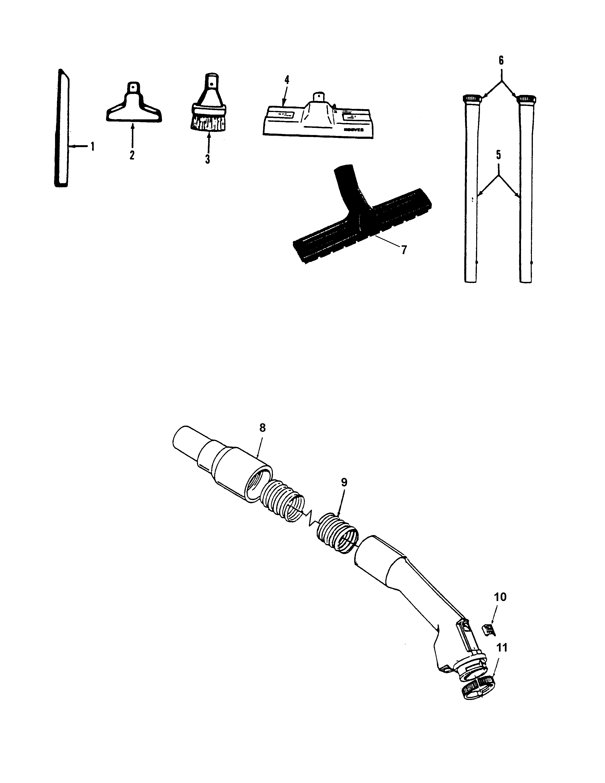 Hose, cleaningtools