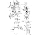 Hoover S5673-080 mainhousing, motor assembly diagram