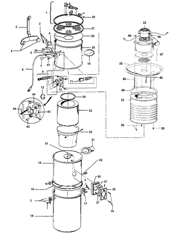 Mainhousing, motor assembly