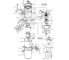 Hoover S5675-080 mainhousing, motor assembly diagram