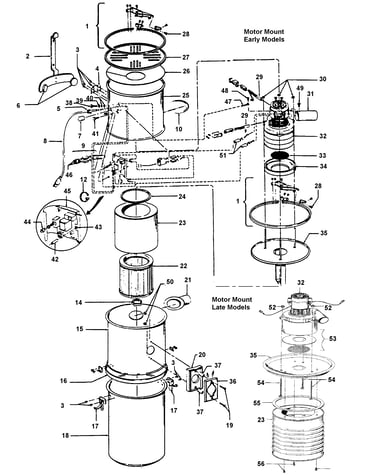 Mainhousing, motor assembly