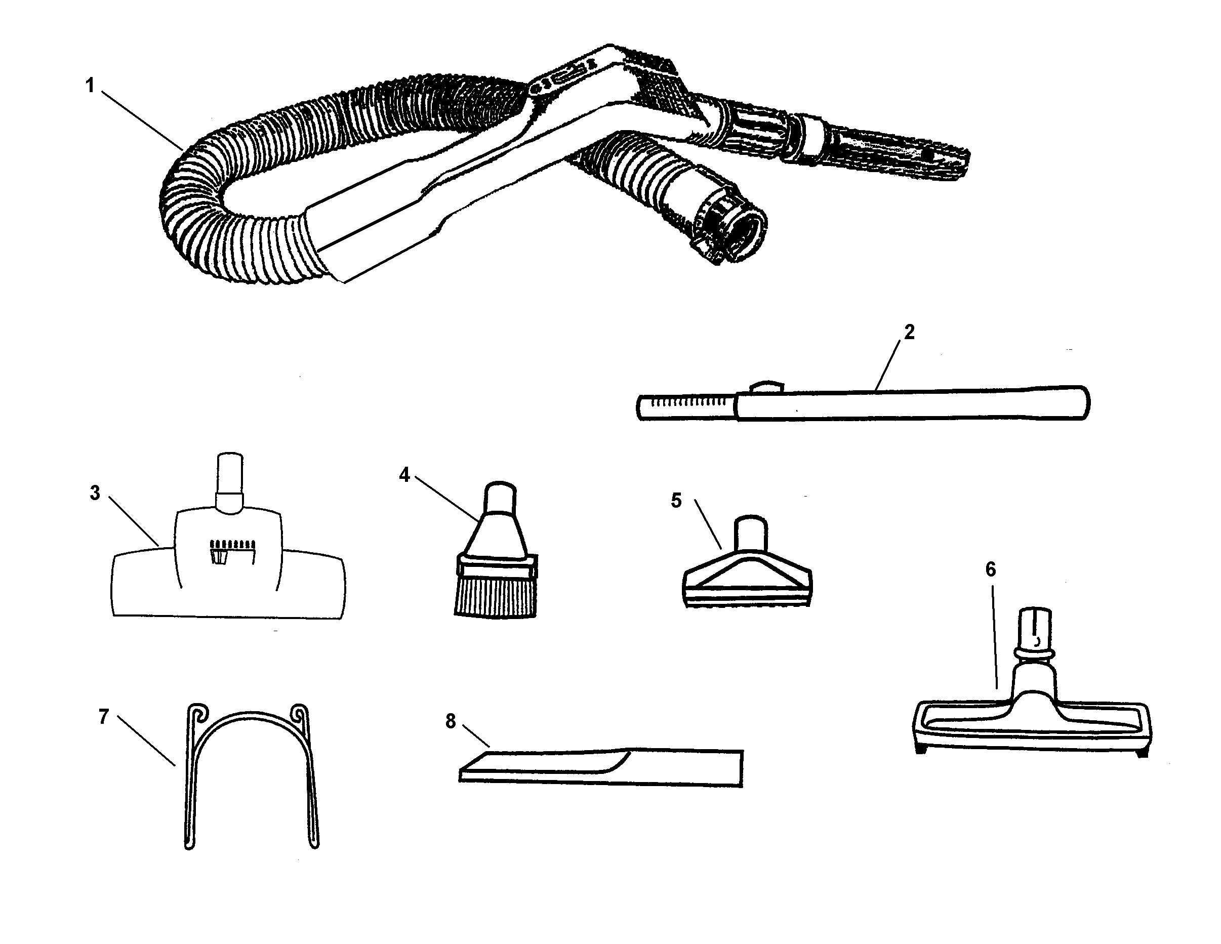 Hose, cleaningtools