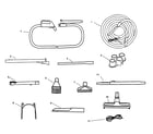 Hoover S5690 hose, cleaningtools diagram