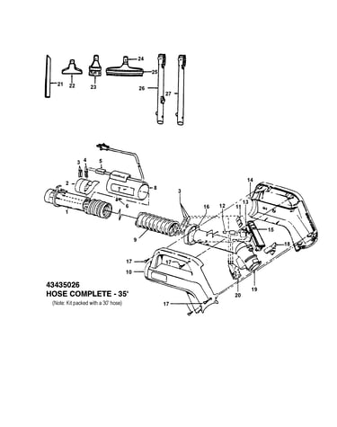 Hose, cleaningtools