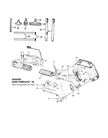 Hose, cleaningtools